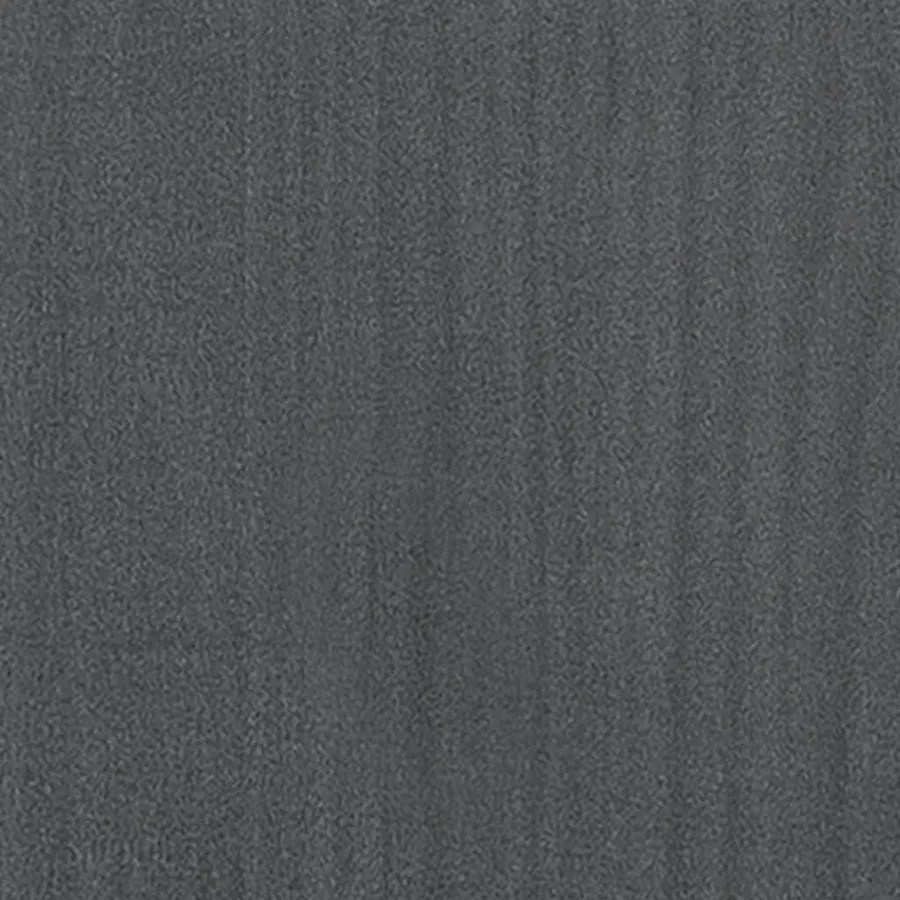 Cadre de lit sans matelas gris bois massif 200x200 cm - 7