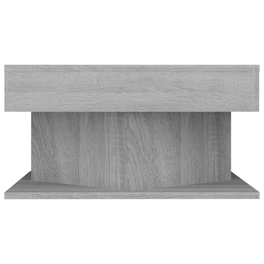 Table basse Sonoma gris 57x57x30 cm Bois d'ingénierie - 4