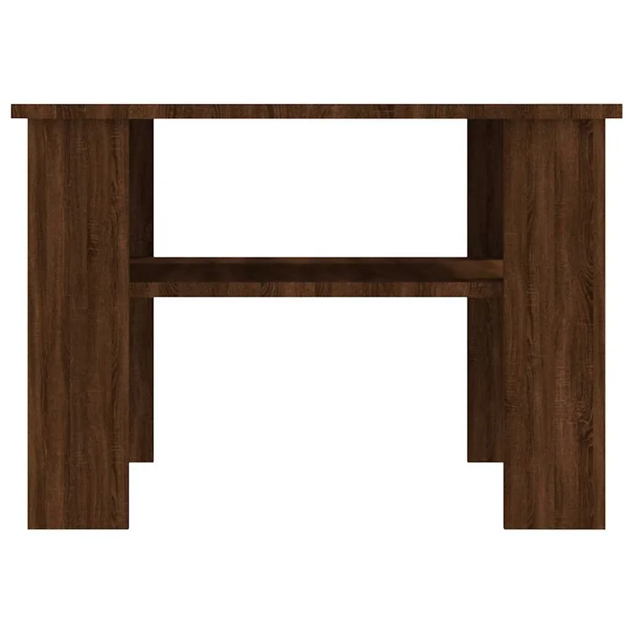 Table basse Chêne marron 60x60x42 cm Bois d'ingénierie - 4