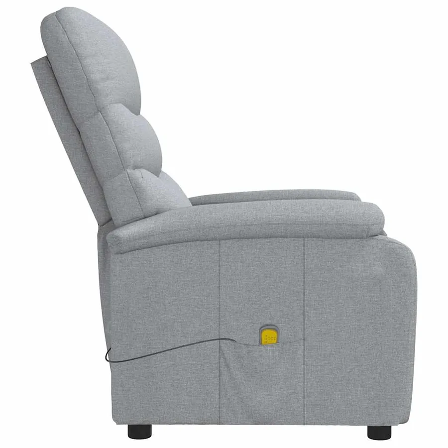 Fauteuil de massage Gris clair Tissu - 4