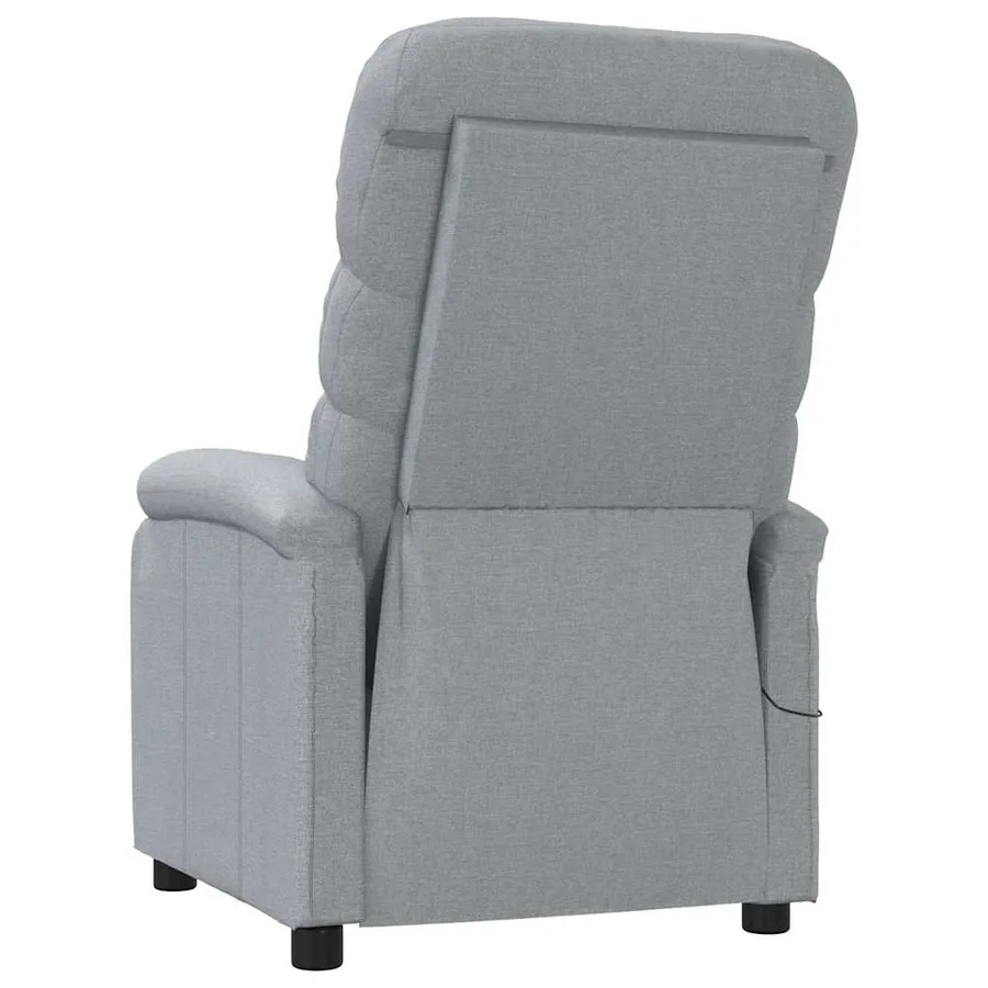 Fauteuil de massage Gris clair Tissu - 5
