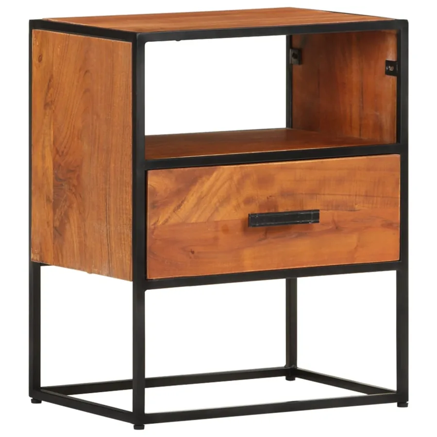 Table de chevet 40x30x50 cm Bois d'acacia massif