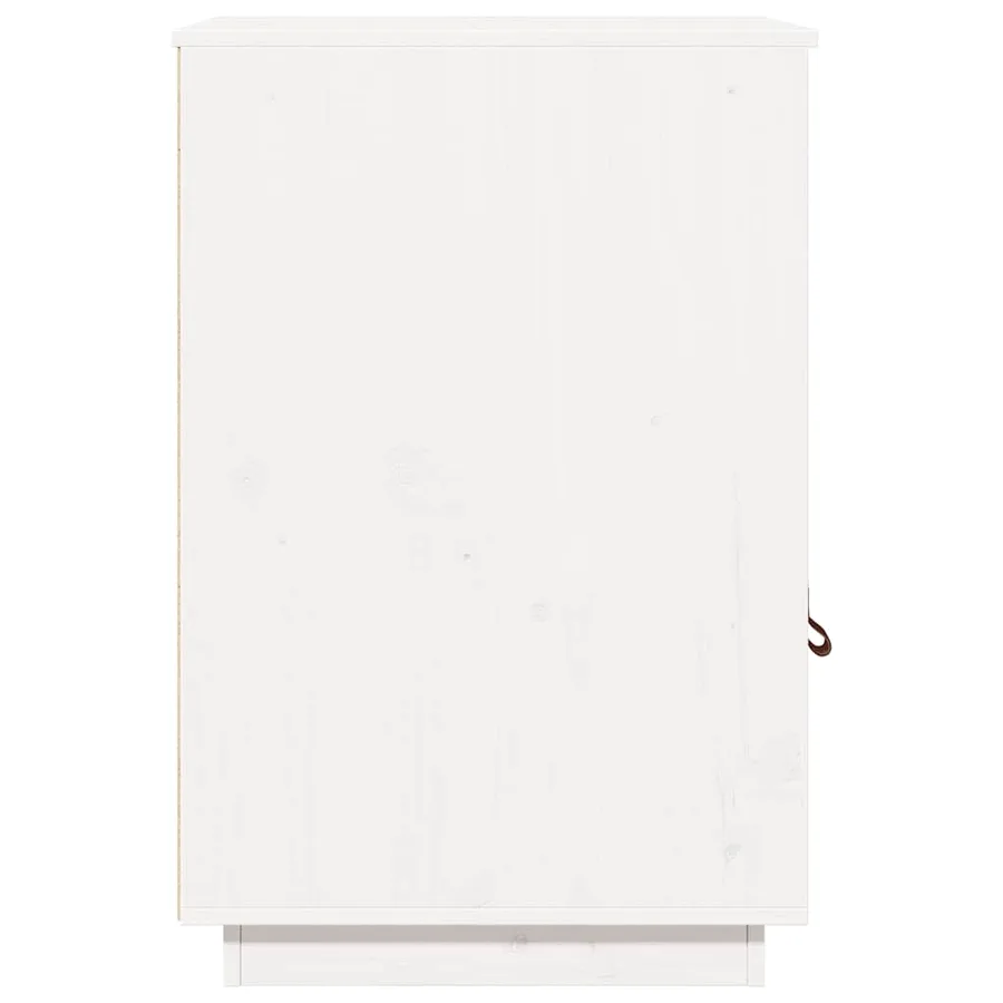 Armoire de bureau Blanc 40x50x75 cm Bois massif de pin - 6