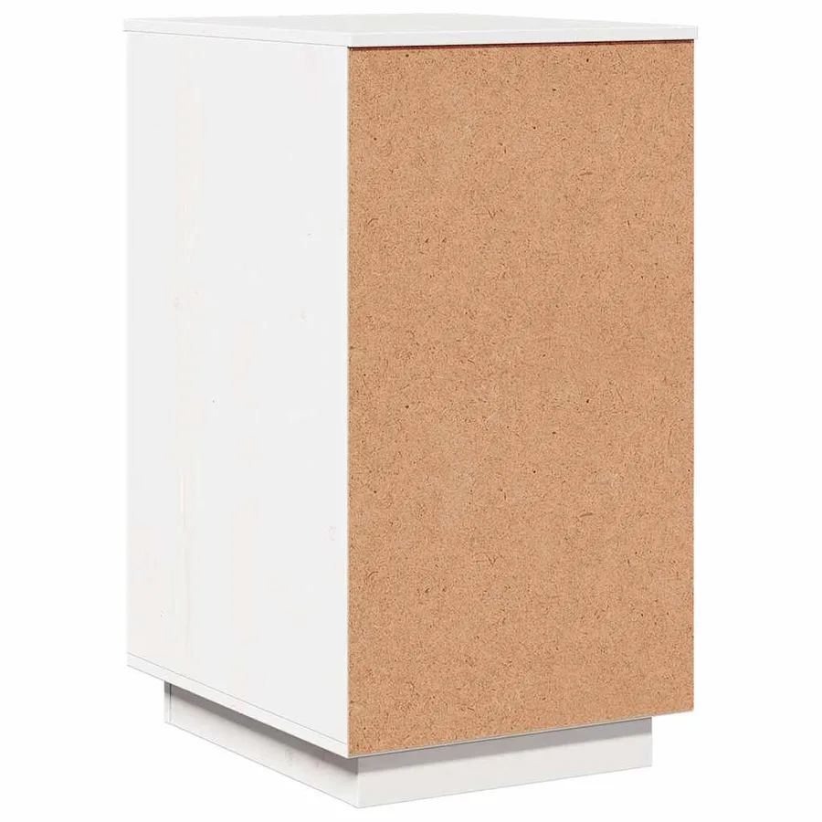 Armoire de bureau Blanc 40x50x75 cm Bois massif de pin - 7