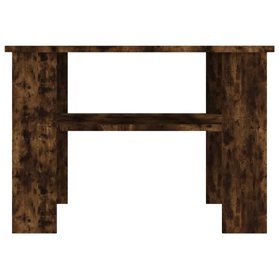Table basse Chêne fumé 60x60x42 cm Bois d'ingénierie - 4