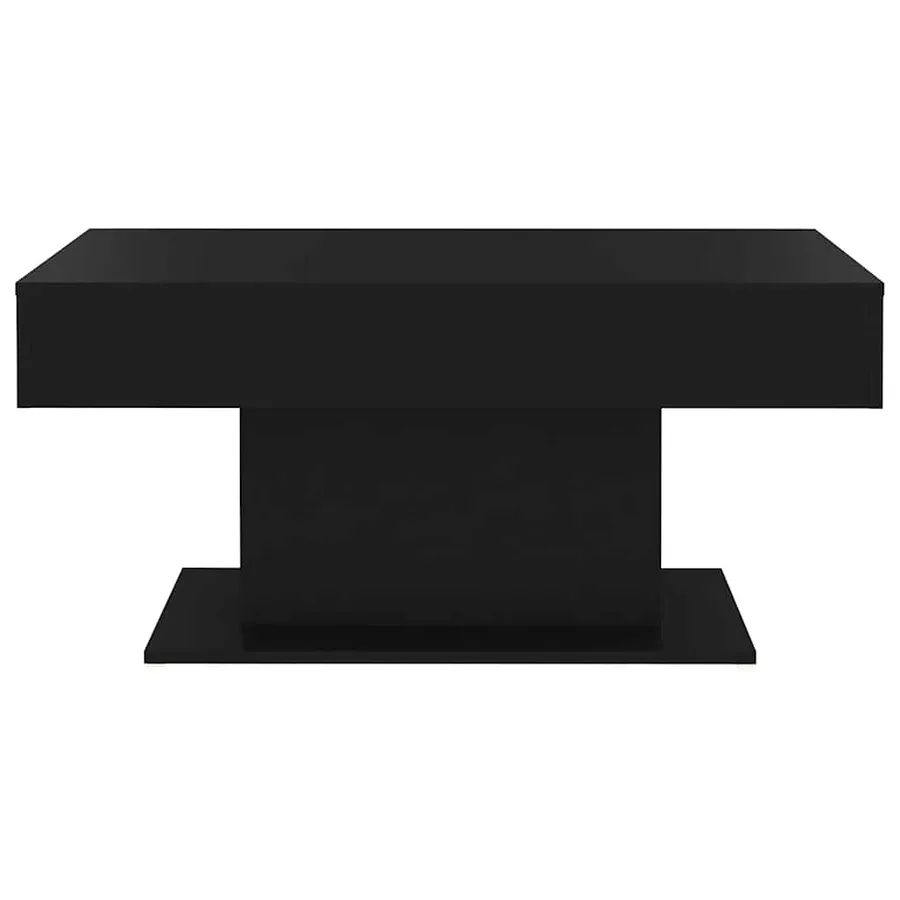 Table basse noir 96x50x45 cm bois d'ingénierie - 4