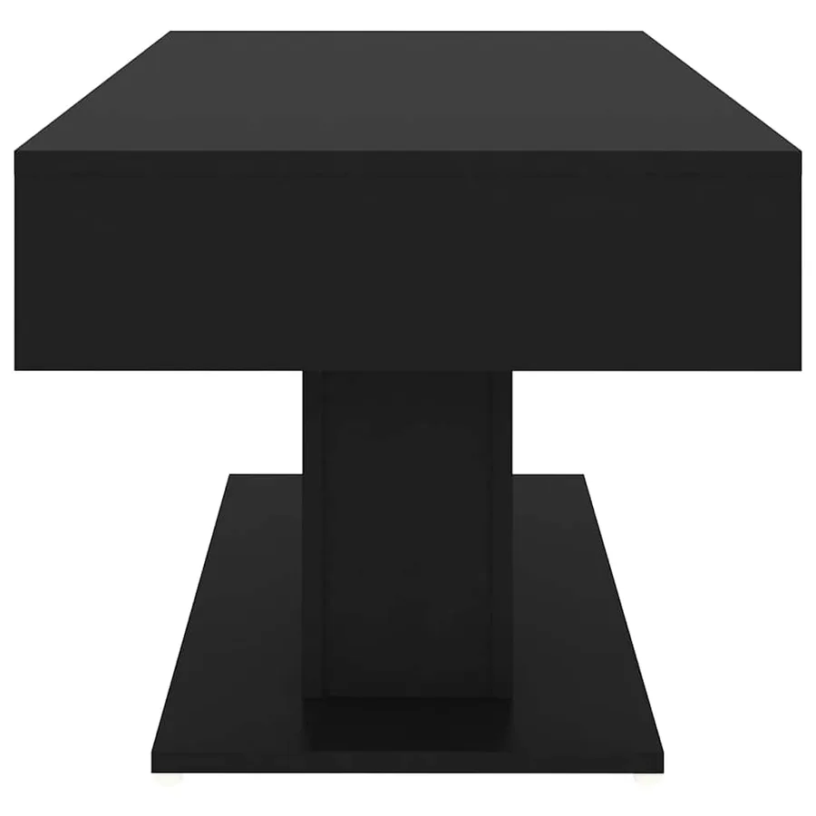 Table basse noir 96x50x45 cm bois d'ingénierie - 5