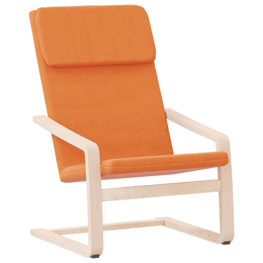 Chaise de relaxation Jaune foncé Tissu - 2