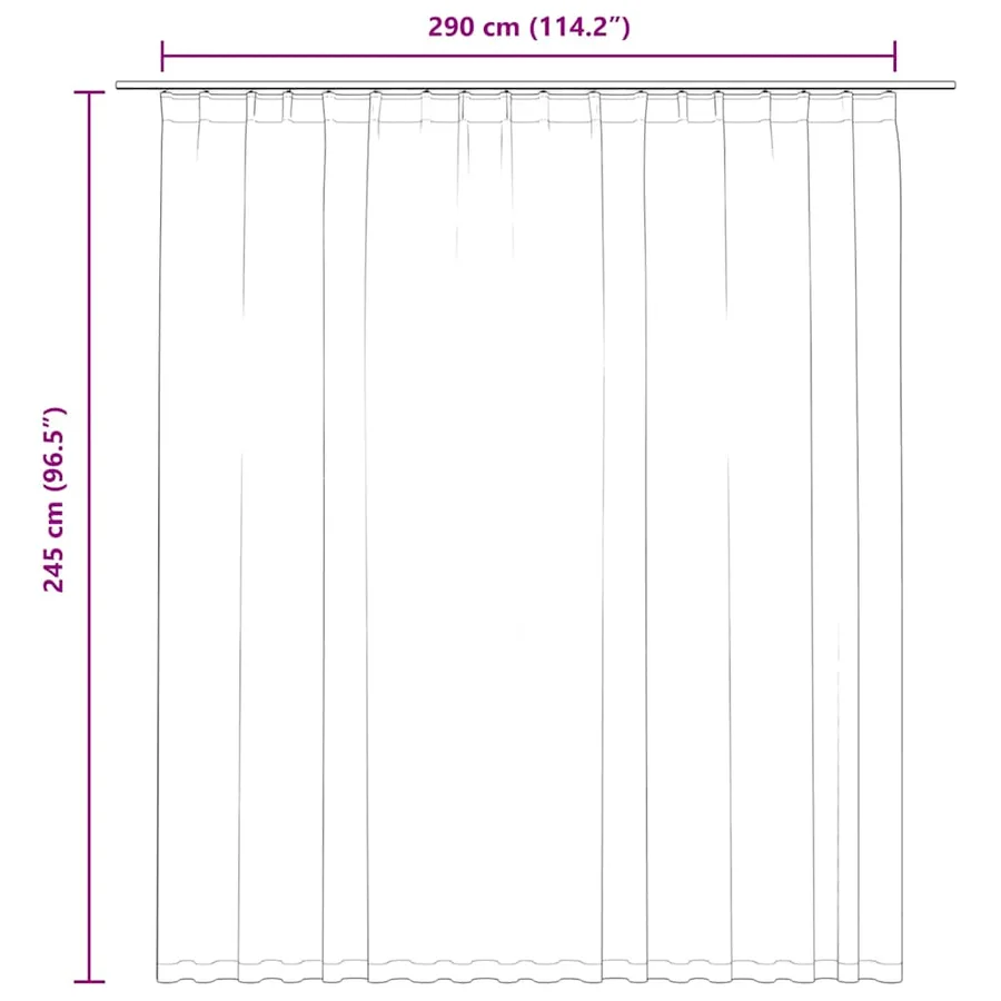 Rideau occultant avec crochets Beige 290x245 cm - 7