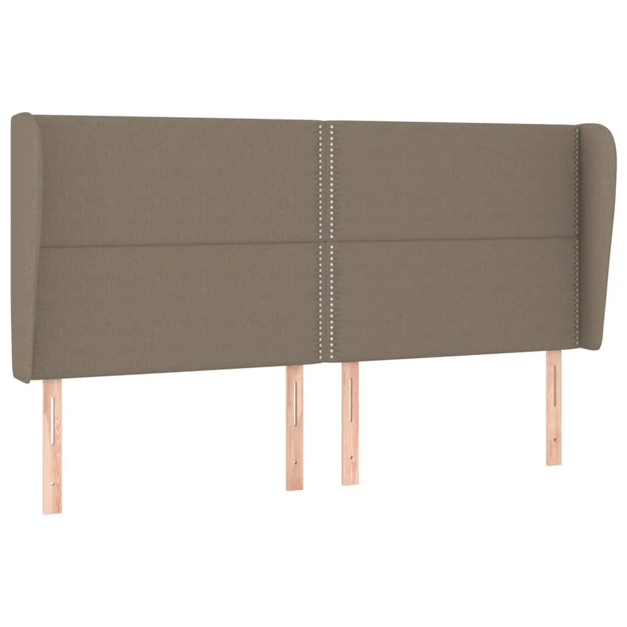 Sommier à lattes de lit avec matelas Taupe 200x200 cm Tissu - 6