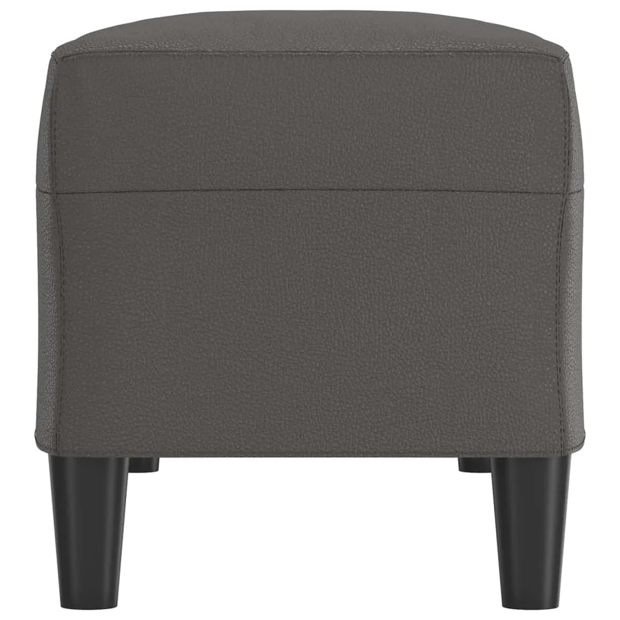 Banc Gris 100x35x41 cm Similicuir - 4