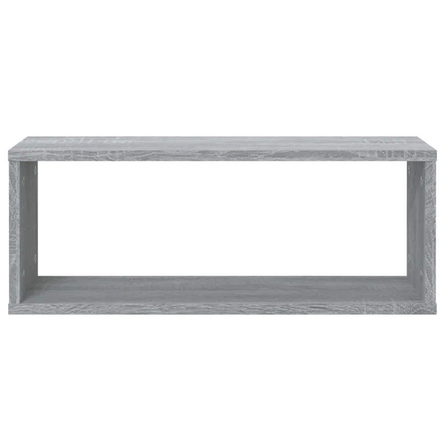 Étagères murales cube 6 pcs Sonoma gris 60x15x23 cm Bois - 4