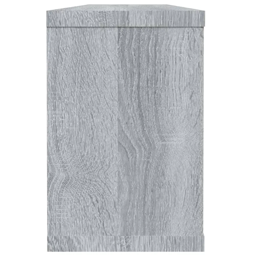 Étagères murales cube 6 pcs Sonoma gris 60x15x23 cm Bois - 5