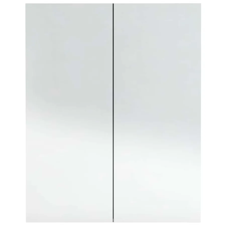 Armoire à miroir de salle de bain 60x15x75 cm MDF Anthracite - 5