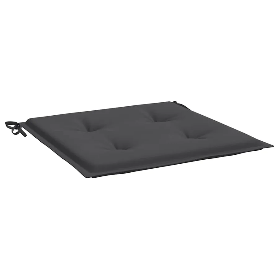 Coussins de chaise de jardin lot de 6 anthracite 50x50x4 cm - 5