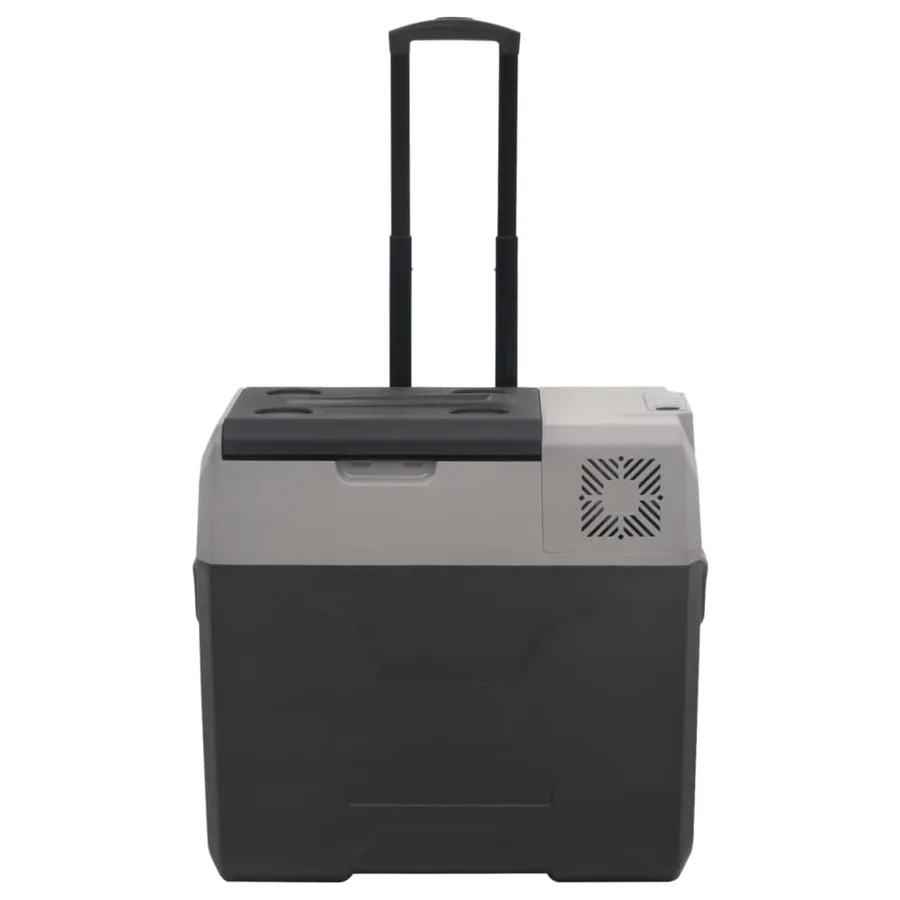 Glacière avec roue et adaptateur noir et gris 30L polypropylène - 5