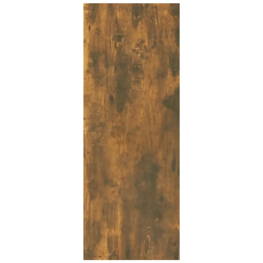 Table console Chêne fumé 78x30x80 cm Bois d'ingénierie - 5