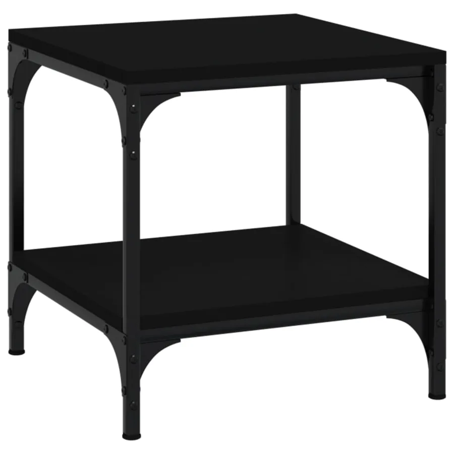 Table d'appoint Noir 40x40x40 cm Bois d'ingénierie - 2