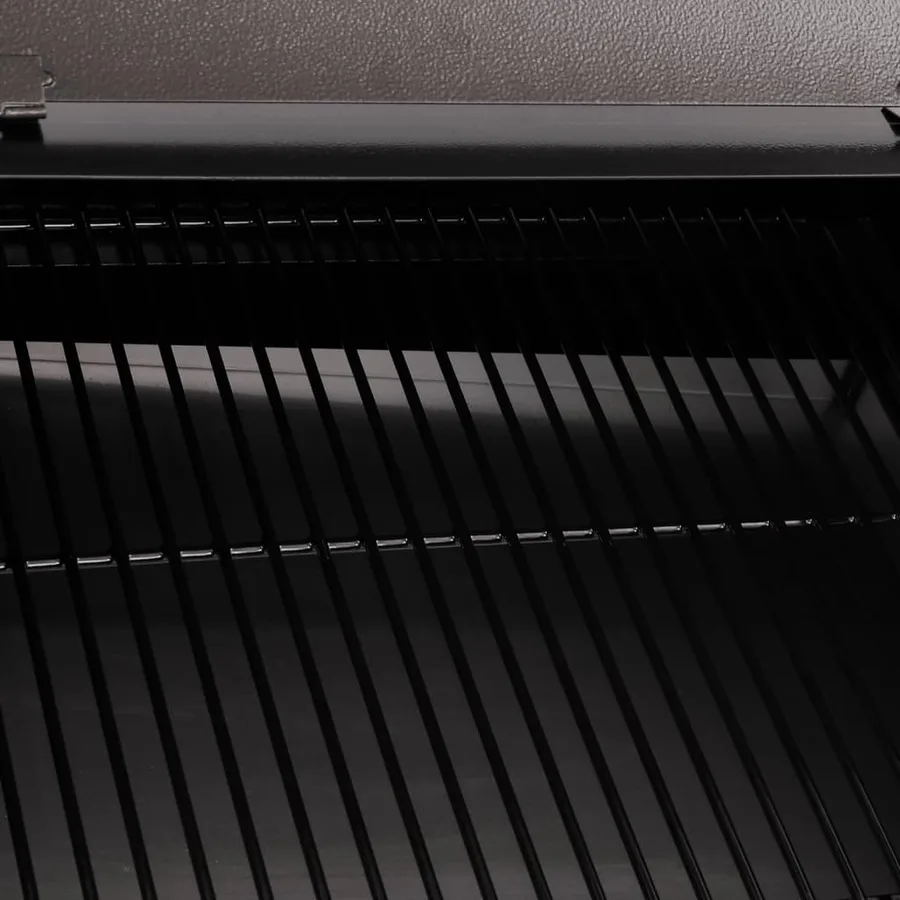 Gril à granulés avec étagère inférieure noir 94 cm fer - 8