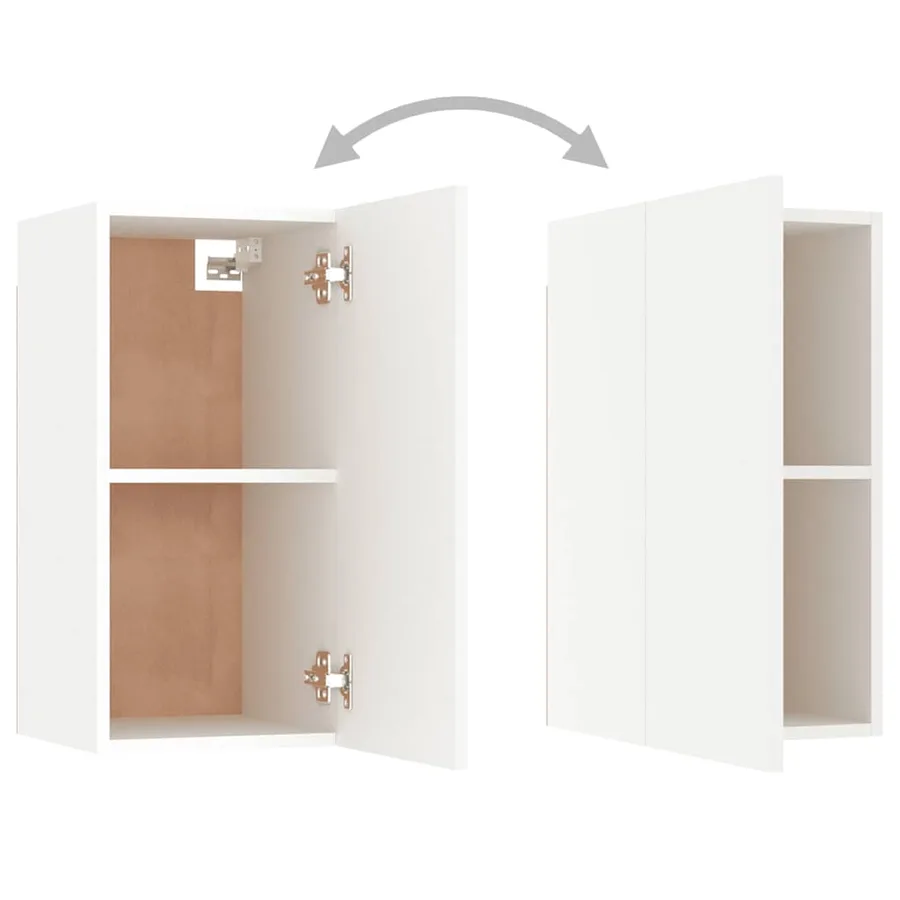 Ensemble de meubles TV 7 pcs Blanc Bois d'ingénierie - 10