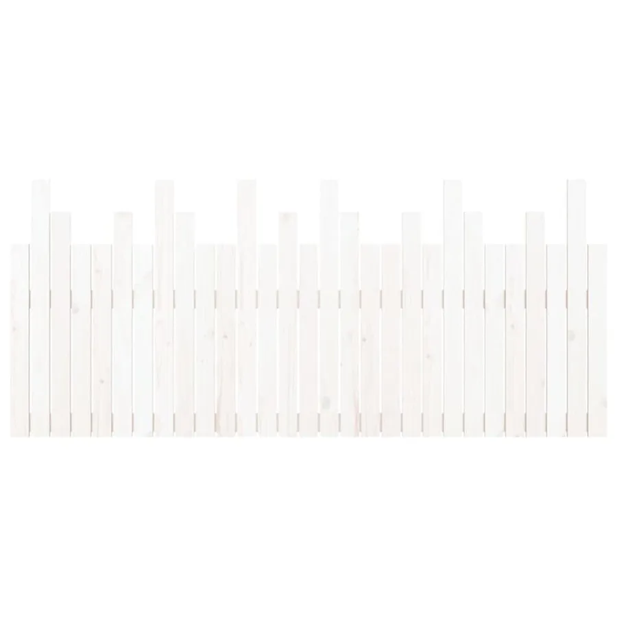 Tête de lit murale Blanc 185x3x80 cm Bois massif de pin - 5