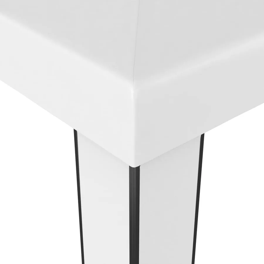 Tonnelle avec toit double 3x6 m Blanc - 4