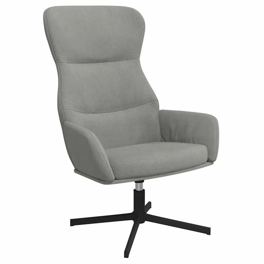 Chaise de relaxation Gris clair Velours - 2