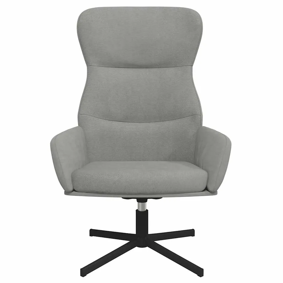 Chaise de relaxation Gris clair Velours - 3