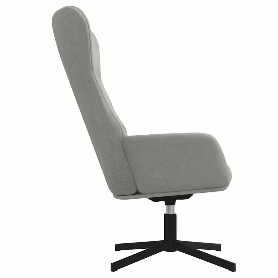 Chaise de relaxation Gris clair Velours - 4