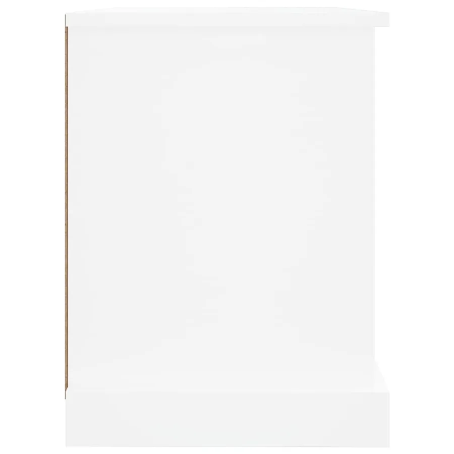 Meuble TV blanc 73x35,5x47,5 cm bois d'ingénierie - 8