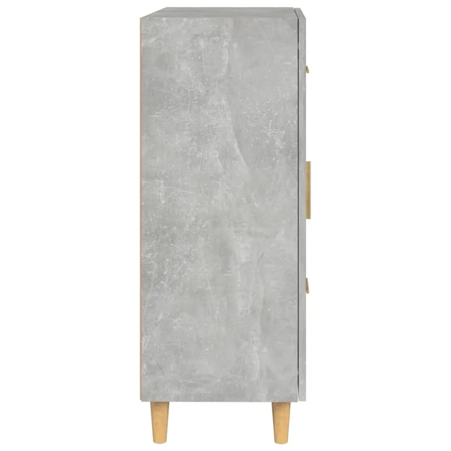 Buffet gris béton 69,5x34x90 cm bois d'ingénierie - 7