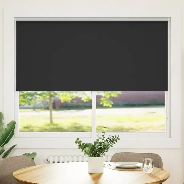 Store enrouleur occultant 164,4 x 175 cm, largeur du tissu 160 cm, noir