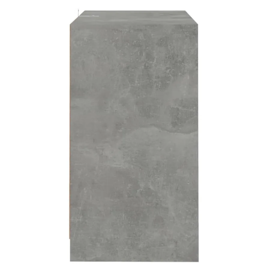 Buffet Gris béton 70x41x75 cm Bois d'ingénierie - 4