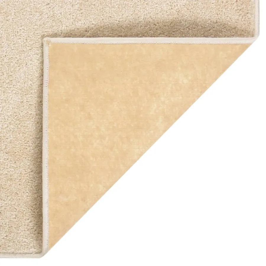 Tapis à poils courts 160x230 cm Beige - 6