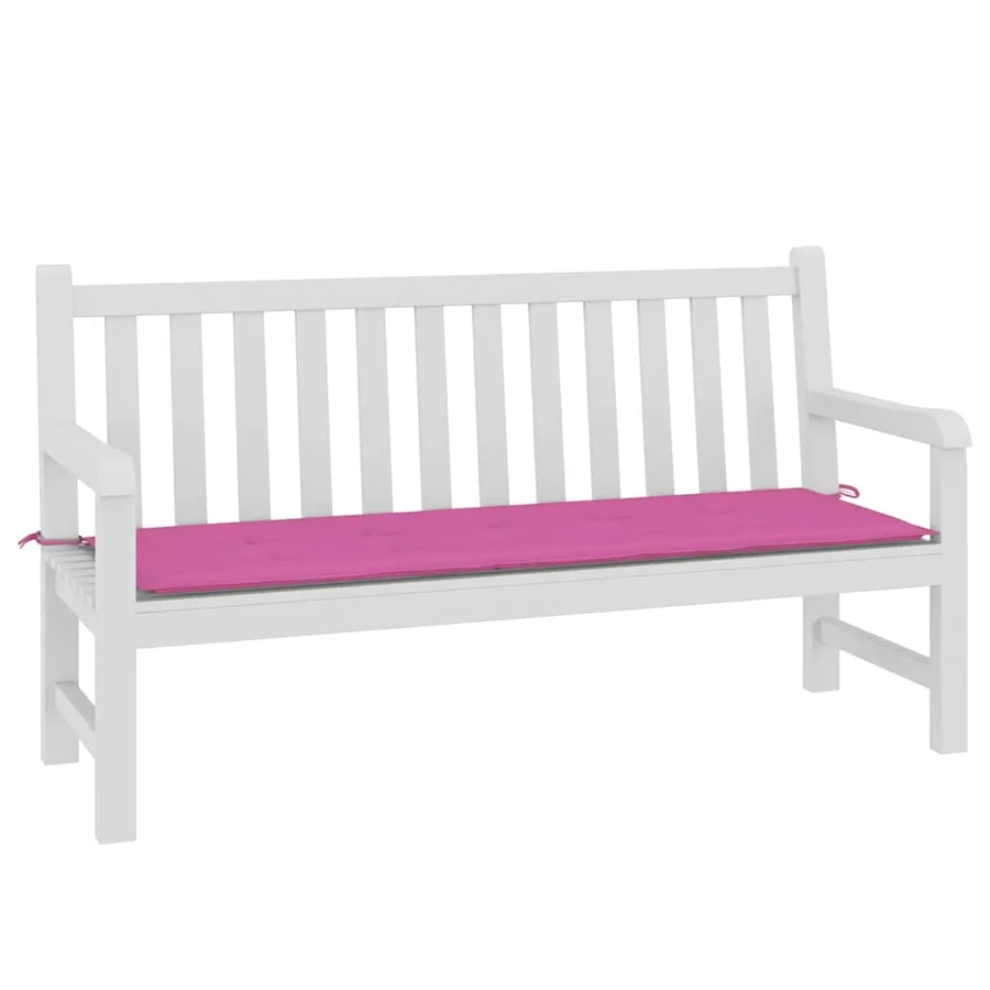 Coussin de banc de jardin rose 150x50x3 cm tissu oxford - 3