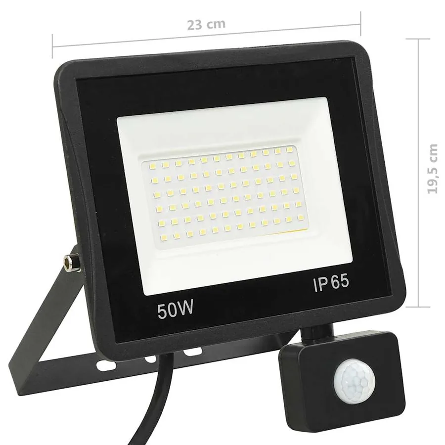 Projecteur à LED avec capteur 50 W Blanc chaud - 11