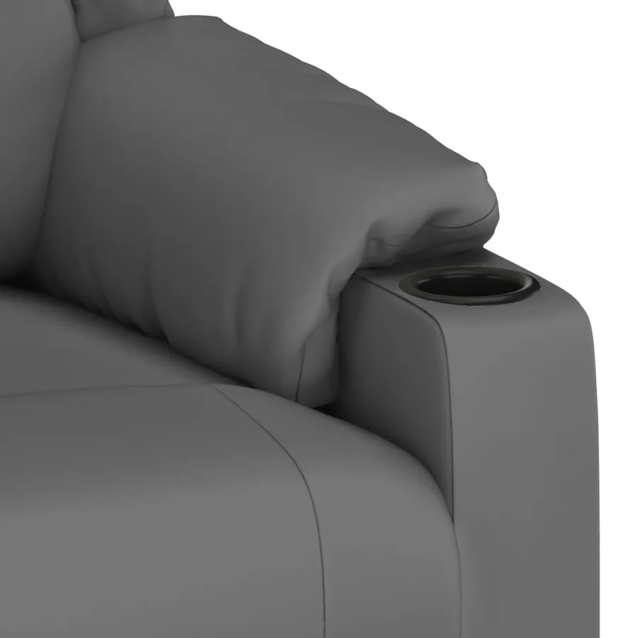 Fauteuil inclinable Gris Similicuir - 7