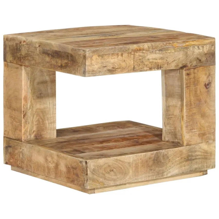 Table basse 45x45x40 cm Bois de manguier massif - 10