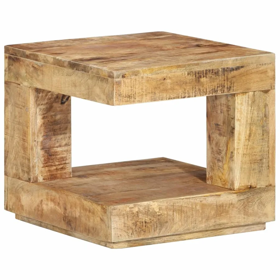 Table basse 45x45x40 cm Bois de manguier massif - 8