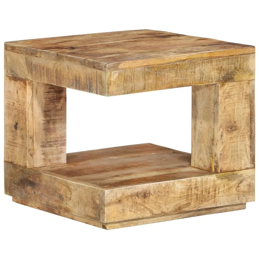 Table basse 45x45x40 cm Bois de manguier massif - 9