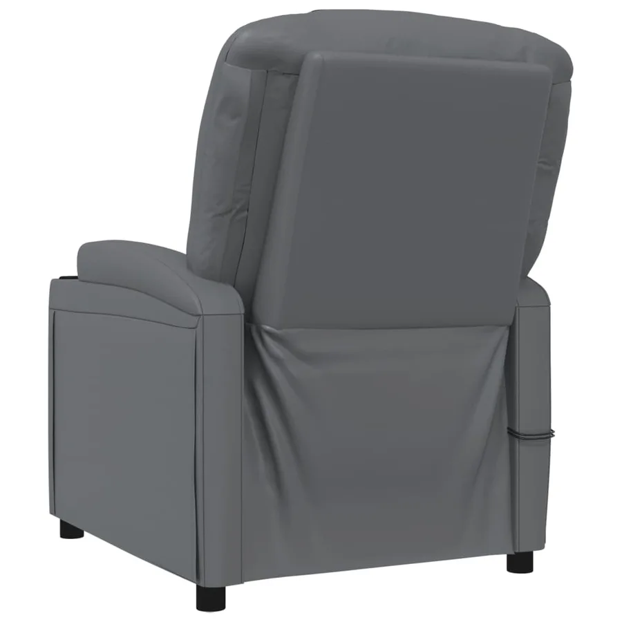 Fauteuil de massage électrique Anthracite Similicuir - 6