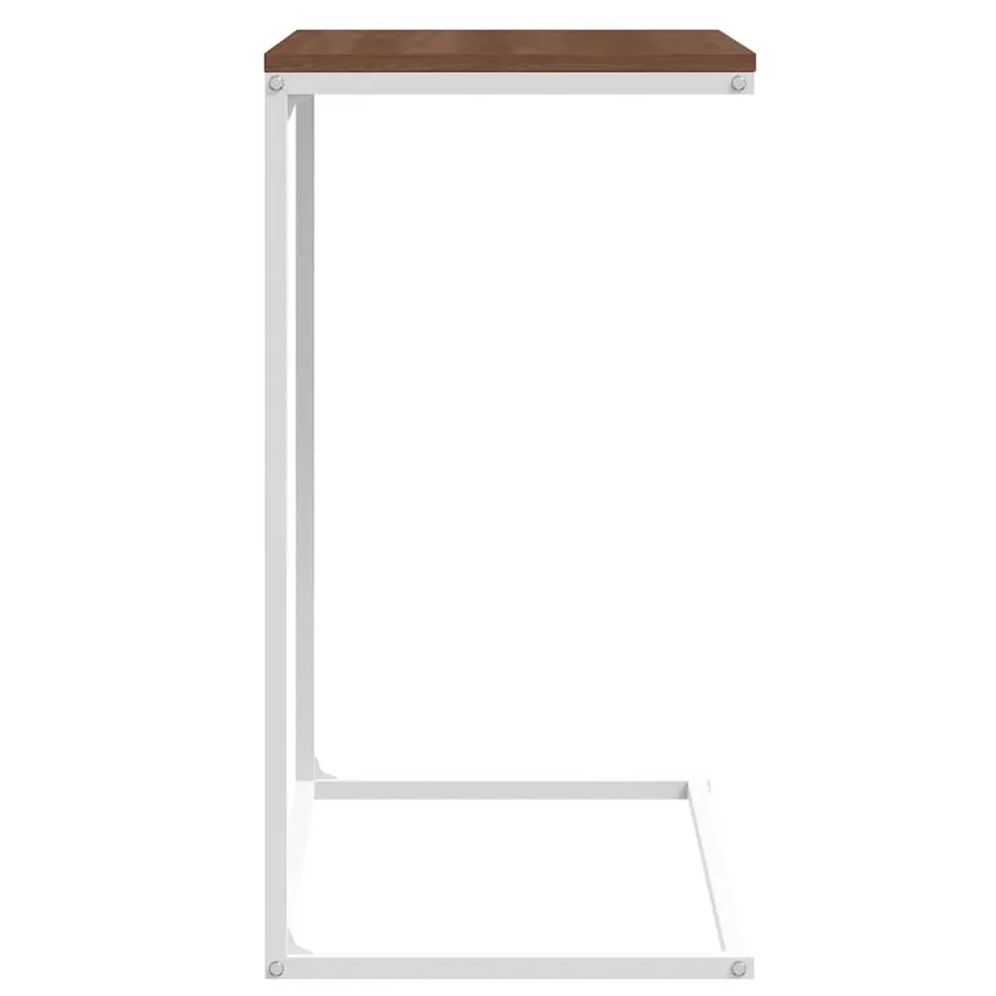 Table d'appoint Blanc 55x35x66 cm Bois d'ingénierie - 5