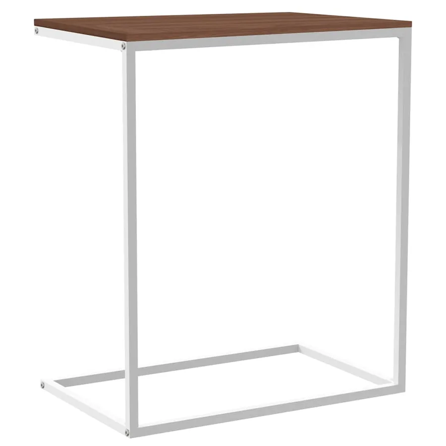 Table d'appoint Blanc 55x35x66 cm Bois d'ingénierie - 6