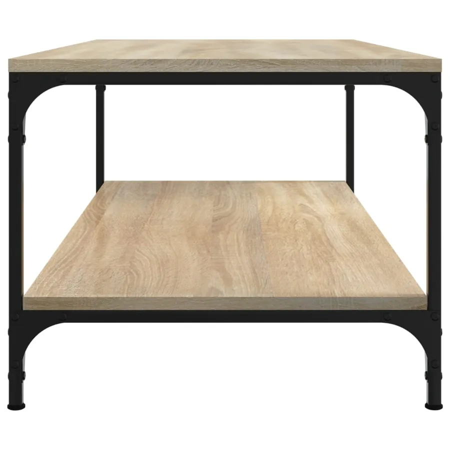 Table basse Chêne sonoma 80x50x40 cm Bois d'ingénierie - 5