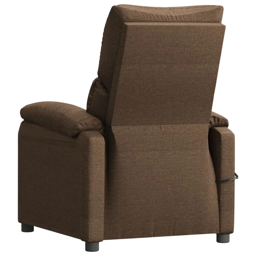 Fauteuil électrique de massage Marron Tissu - 6