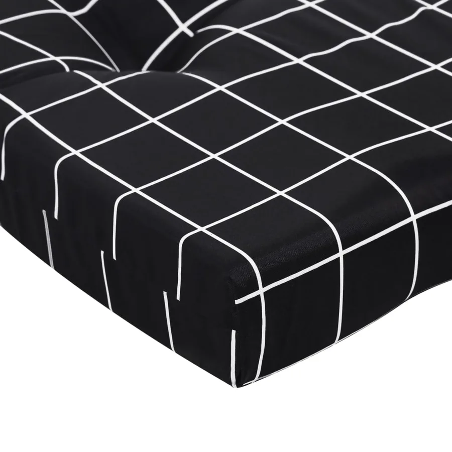 Coussins de chaise adirondack lot de 2 carreaux noir - 9