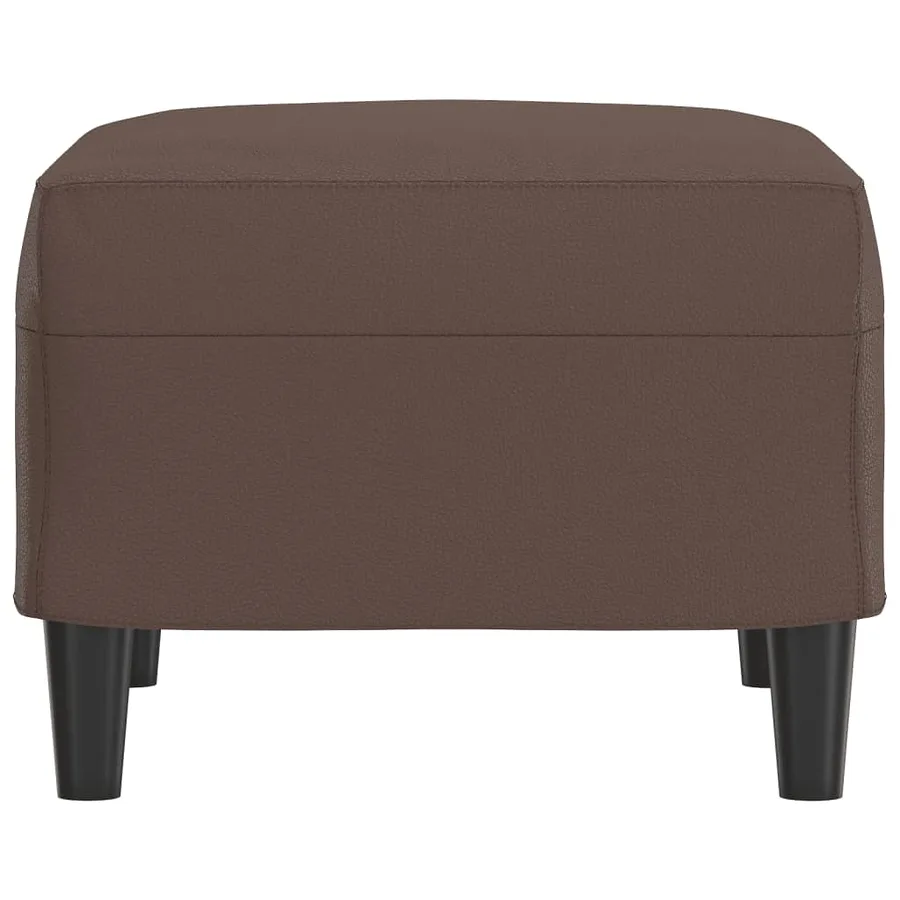 Repose-pied Marron 60x50x41 cm Similicuir - 4