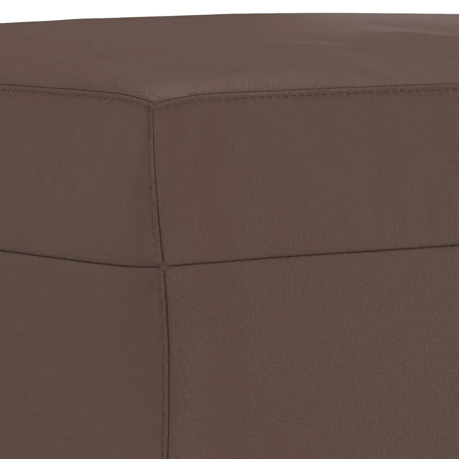 Repose-pied Marron 60x50x41 cm Similicuir - 5