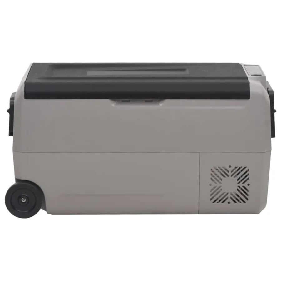 Glacière avec roue et adaptateur noir et gris 60 L PP et PE - 5