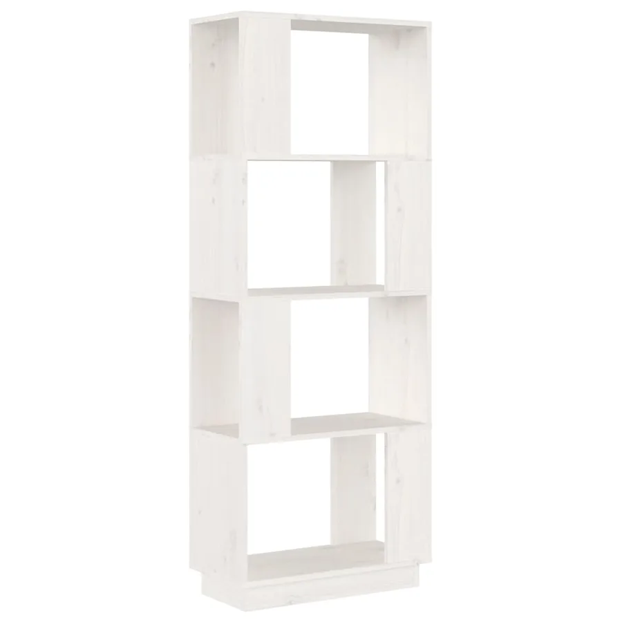 Bibliothèque/Séparateur de pièce Blanc 51x25x132 cm Pin massif - 2